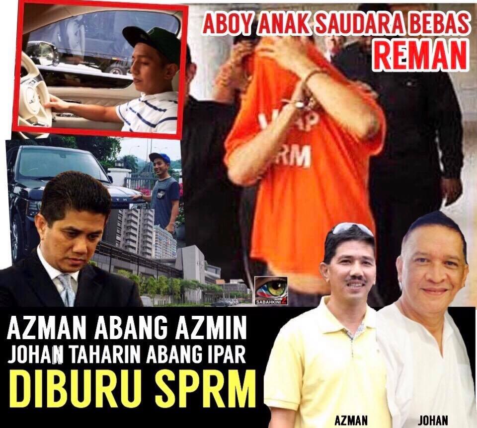 Anak saudara Azmin bebas jaminan RM100K: Kini abang Azmin ipar dan SUPOL MB diburu SPRM