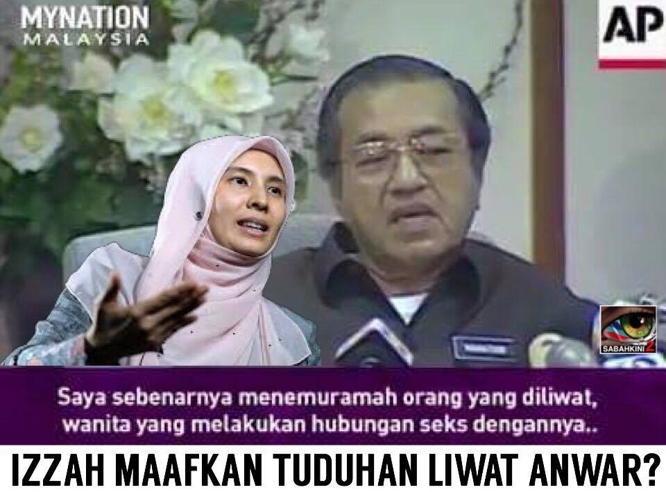 Anwar peliwat Nurul Izzah peraku kemaafan Mahathir?