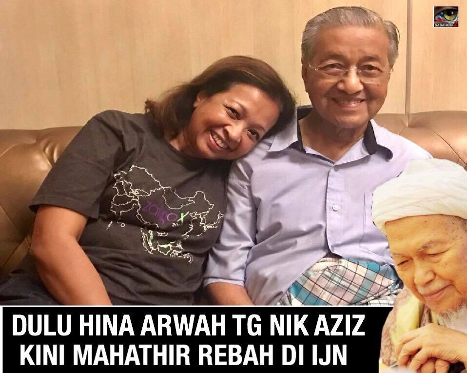 (VIDEO) Karma Mahathir: Hina arwah TG Nik Aziz tua dan gila kuasa kini Mahathir rebah di IJN!