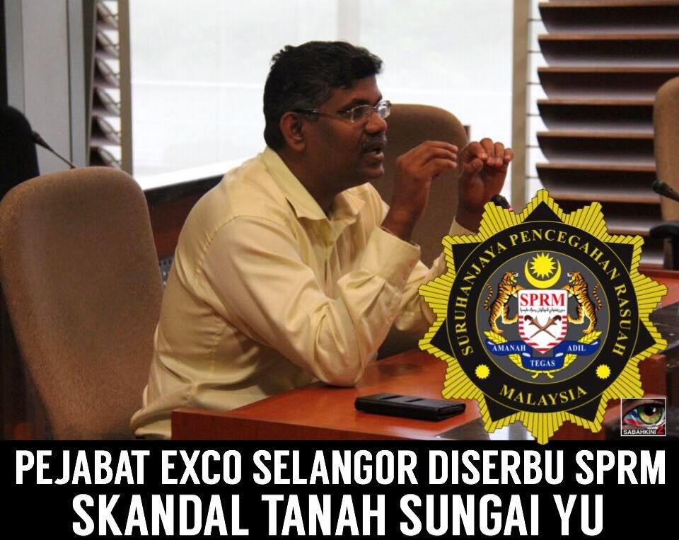 Skandal Tanah Sungai Yu: Pejabat Exco Selangor diserbu SPRM