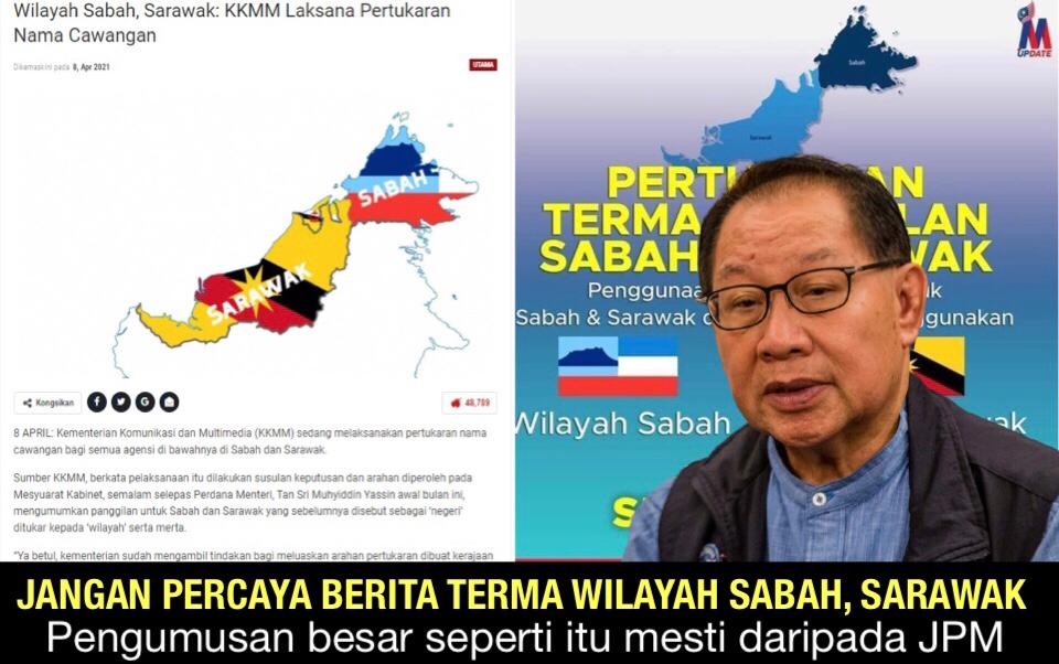 Jangan percaya berita terma Wilayah Sabah, Sarawak kata Dr  Jeffrey 