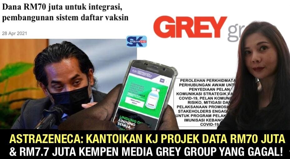 AstraZeneca: Kantoikan KJ Projek Data RM70 juta dan RM7.7 juta Kempen Media Grey Group yang gagal!