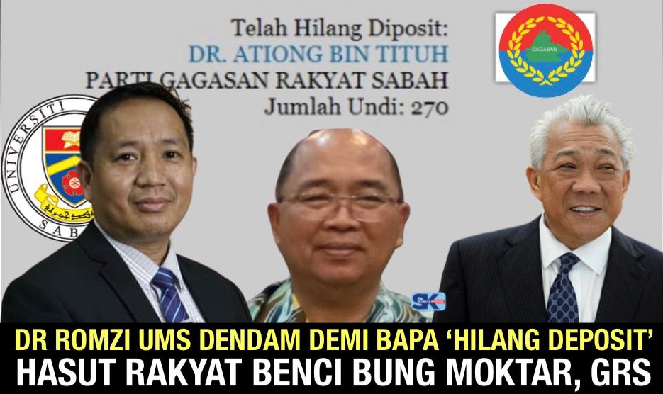 Dr Romzi UMS dendam demi bapa 'hilang deposit' hasut rakyat benci Bung Moktar, GRS