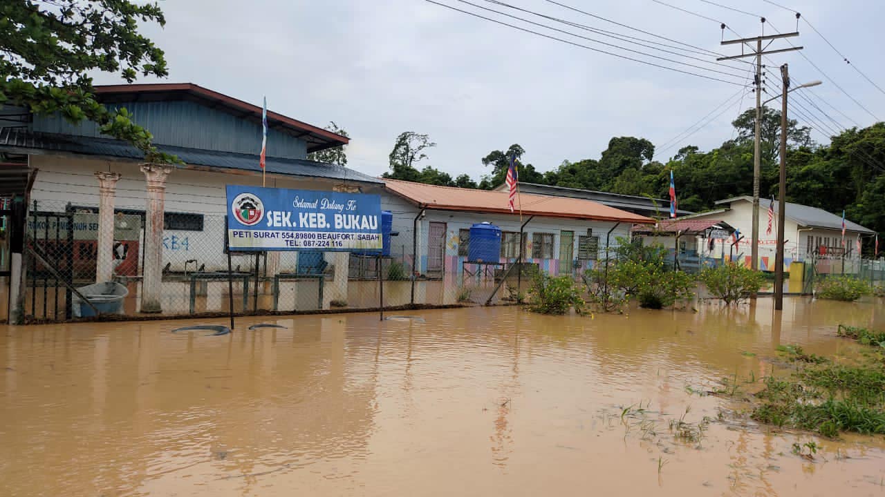 60 kampung di Beaufort, Membakut terjejas banjir