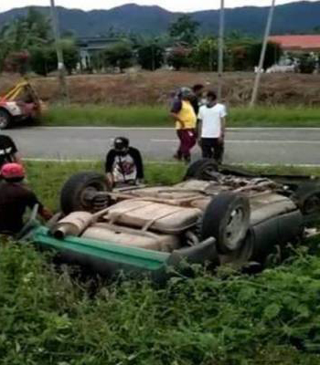 Kemalangan di Tenom-Keningau, wanita maut tercampak keluar dari kenderaan