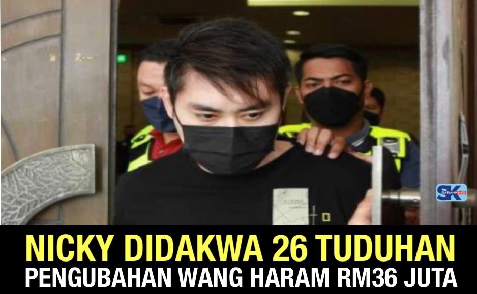 [VIDEO] Nicky didakwa 26 tuduhan pengubahan wang haram RM36 Juta