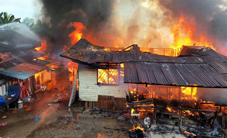 Kebakaran di Penampang 174 mangsa hilang tempat tinggal