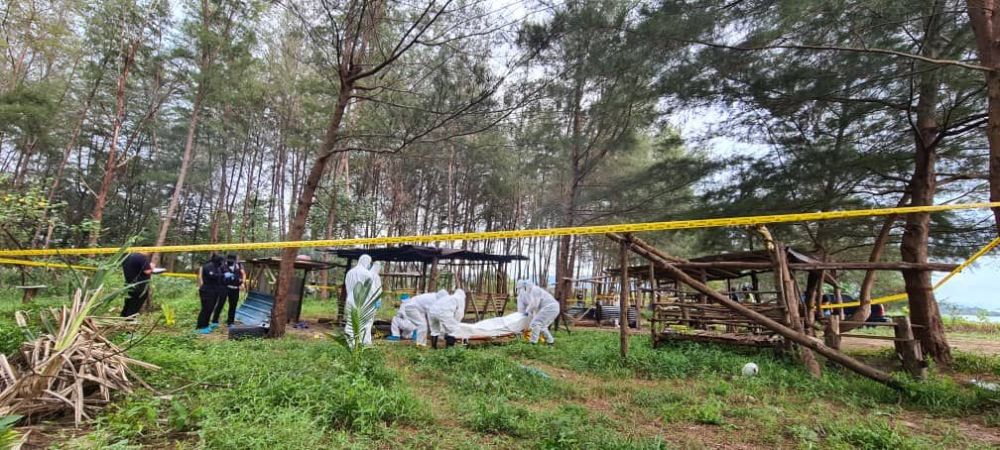 Mayat lelaki ditemui di Pantai Lok Kawi dengan kesan terbakar