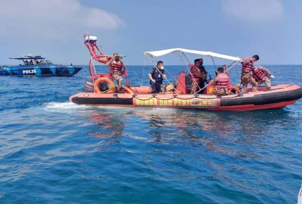 Operasi mencari dan menyelamat (SAR) mangsa letupan bot pam masuk hari kedua