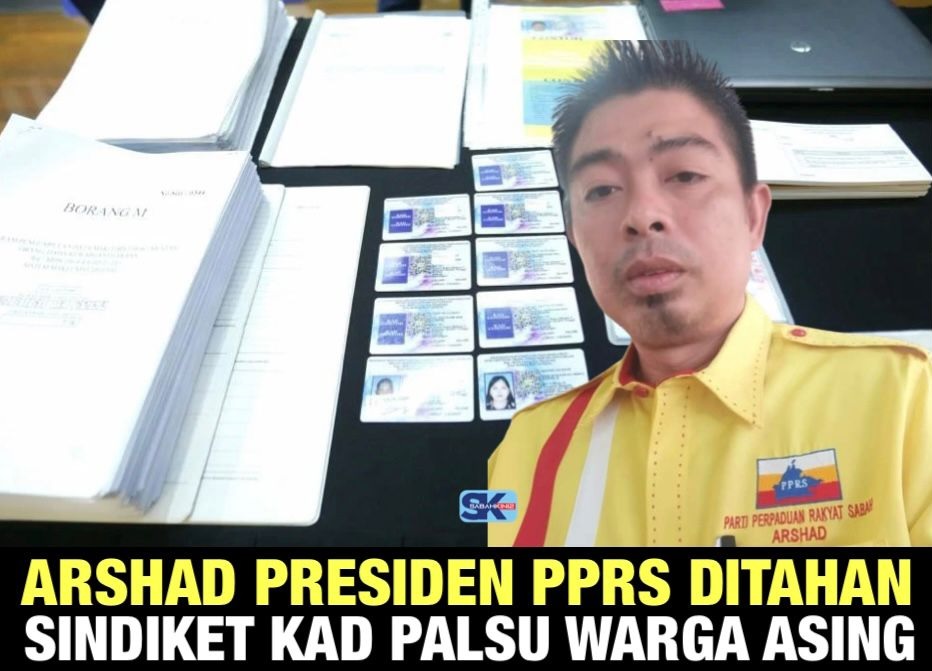 Arshad Presiden PPRS ditahan sindiket kad palsu warga asing