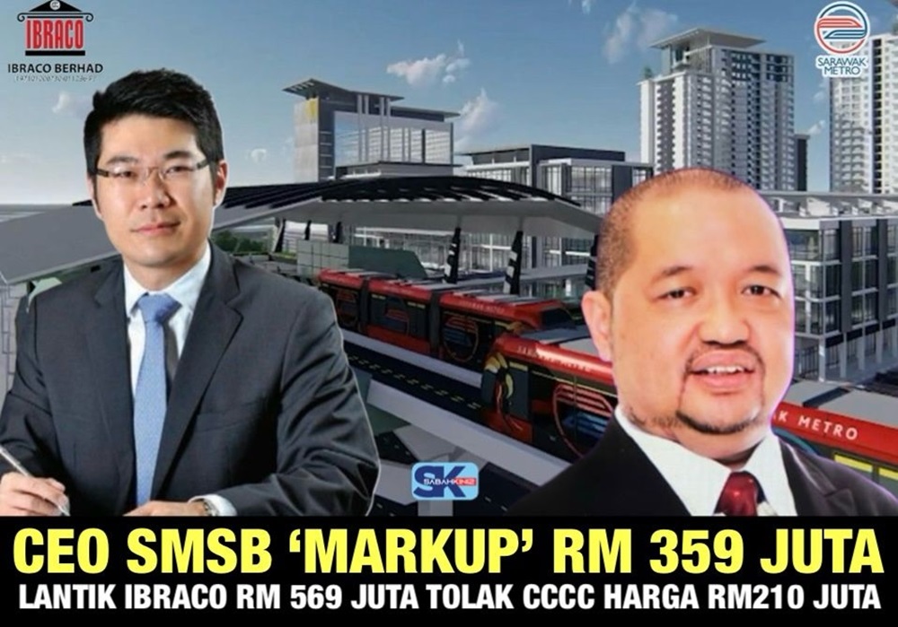 Sistem Pengangkutan Bandar Kuching: CEO SMSB ‘markup’ RM359 juta, lantik Ibraco Bhd RM569 juta tolak CCCC harga RM210 juta 