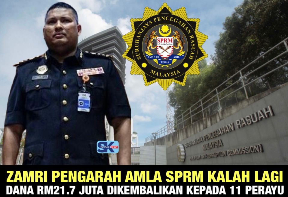 Zamri Pengarah AMLA SPRM kalah lagi, dana RM21.7 juta dikembalikan kepada 11 perayu