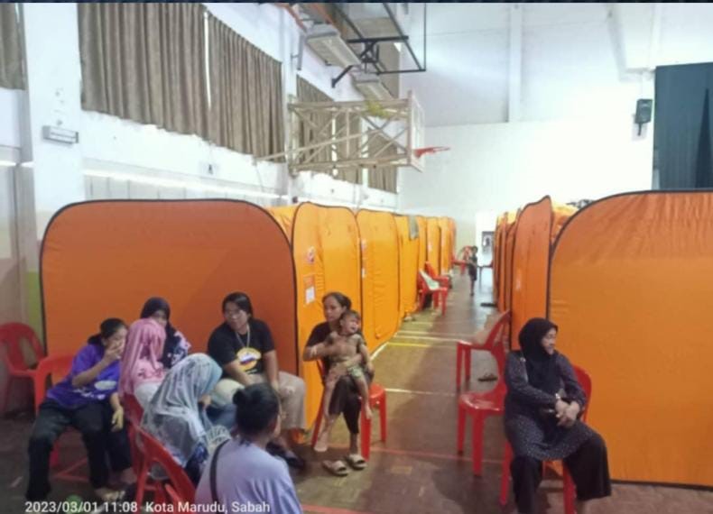 485 mangsa banjir Sabah dipindahkan ke dua PPS