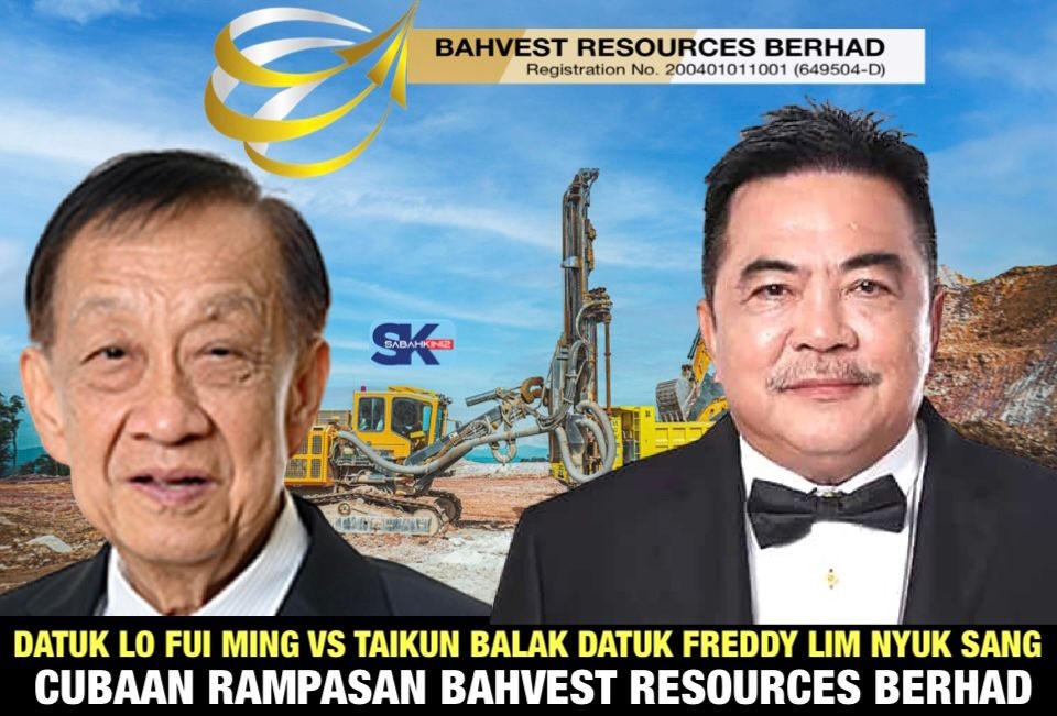 Lombong emas tipu RM25 juta: Datuk Lo Fui Ming direman SRPM, Taikun balak Freddy Lim mahu rampas Bahvest Resources Berhad