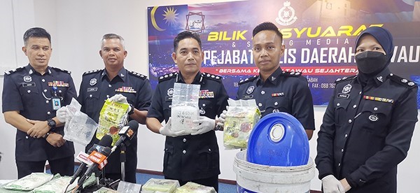 Polis berjaya rampas 7.4kg syabu bernilai RM444,400