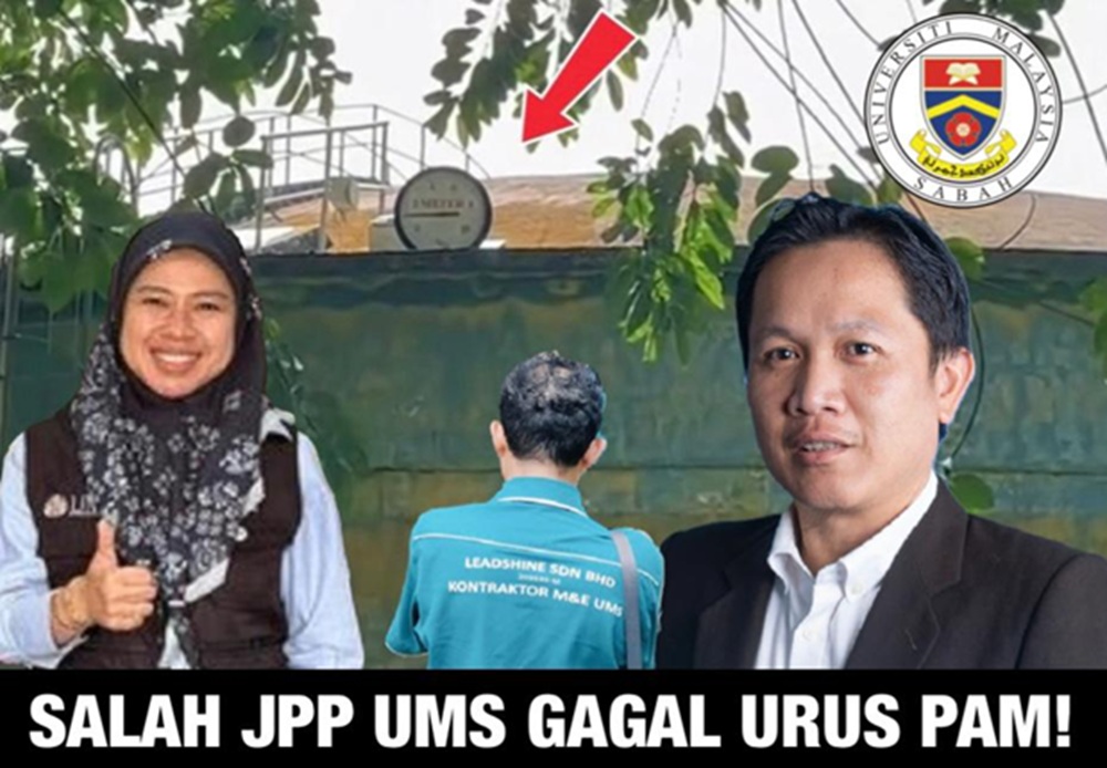 Isu air UMS: Jabatan Pembangunan dan Penyelenggaraan Gagal Urus Pam, tapi Kerajaan Sabah dipersalahkan!