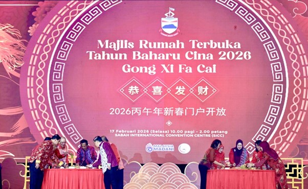 Lebih 10,000 hadiri Rumah Terbuka Tahun Baharu Cina di Pusat Konvensyen Antarabangsa Sabah (SICC)